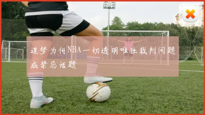 追梦为何NBA一切透明唯独裁判问题成禁忌话题